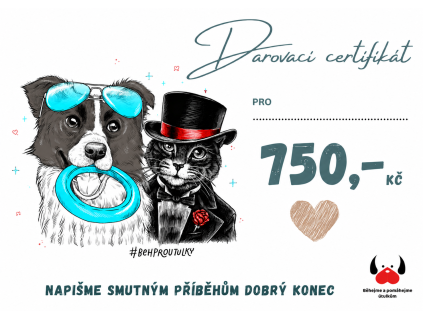 CERTIFIKÁT POMOCI 750 Kč