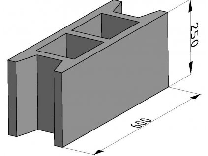 Odlehčené ztracené bednění Izobeton tl. 15cm