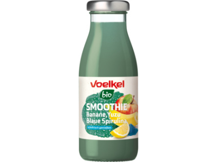 Smoothie  banán, yuzu a modrá spirulina 0,25 l*