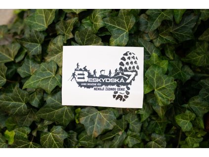 Nálepka B7 stopa černá