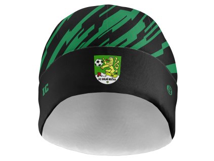 čepice černo zelená