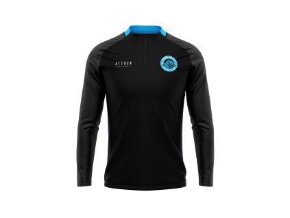 SWEATSHIRT WITH ZIP BLACK