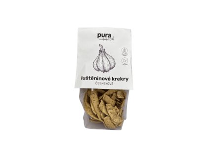 PuraSnack česnekové krekry bez lepku 65g