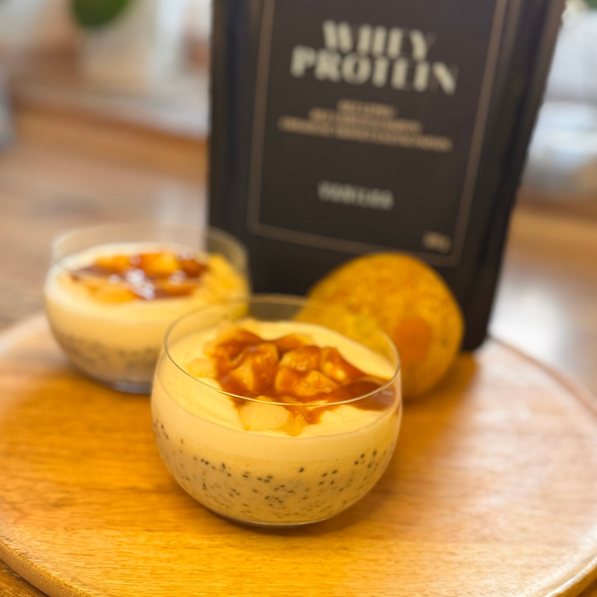 Hruškový chia puding