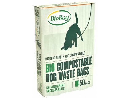 BioBag Kompostovatelné sáčky na psí exkrementy 50 ks v bloku - krabička