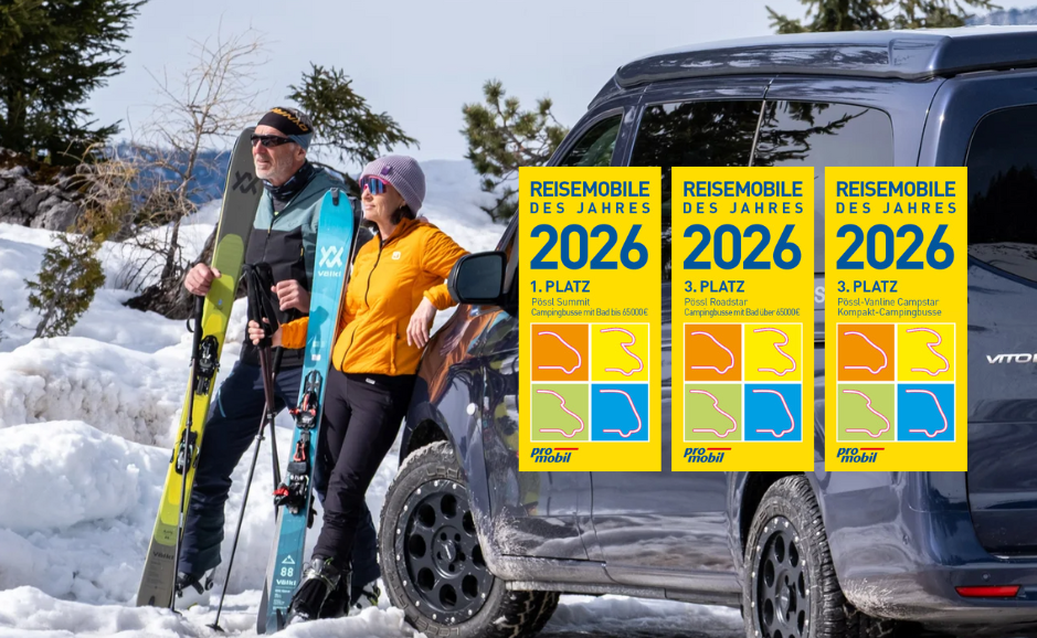 Tři ocenění Promobil 2026: PÖSSL opět mezi absolutní špičkou