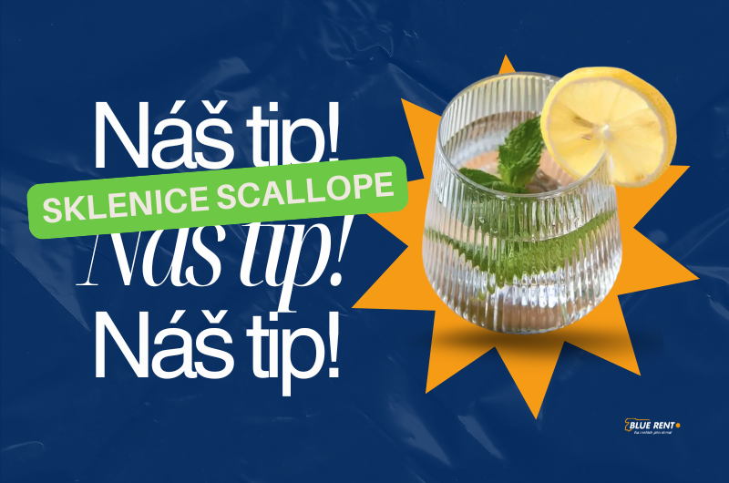 Elegantní sklenice Scallope: styl na cesty za 39 Kč!