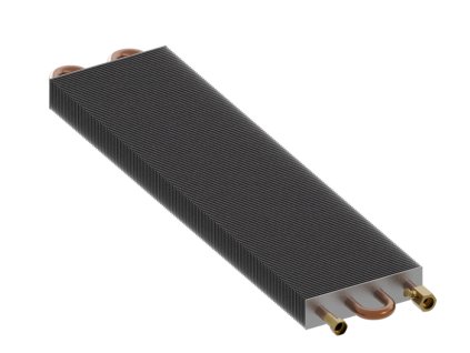 Wärmetauscher LVF-19 (Délka LVF-19 475 - 549 W, Lakování unlackiert, Odvzdušňovací ventil automatischer Entlüftungsventil)