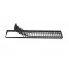 Grille roll-up, aluminium, anodized black (Frame L - frame, Length (mm) 700, Width (mm) 170)