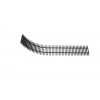 Grille roll-up, aluminium, anodized black (Frame L - frame, Length (mm) 700, Width (mm) 170)