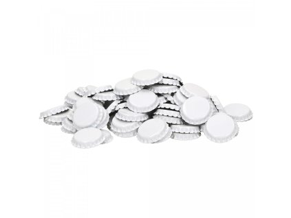 Korunkové uzávery 26 mm biele – 10 000 ks (2)