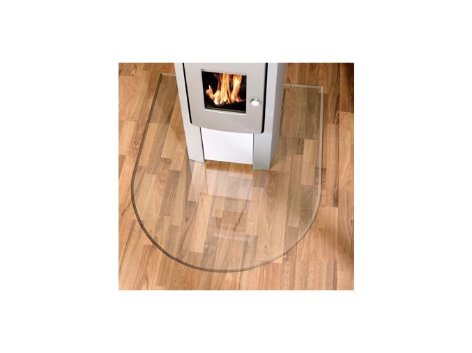 LB 21.02.880.2 sklo pod kamna 8mm, 100x120cm, tvar oblouk