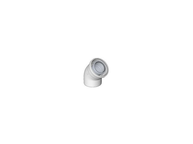KOUŘ B52102114 koaxiální koleno 80/125/45° pro odvod spalin kondenzačních kotlů