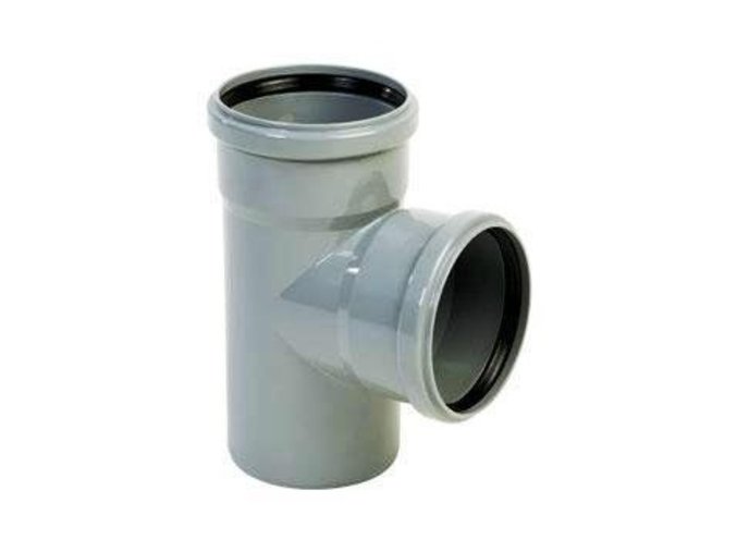 Odpadní HT T-kus 40 x 40 x 40 - 87°