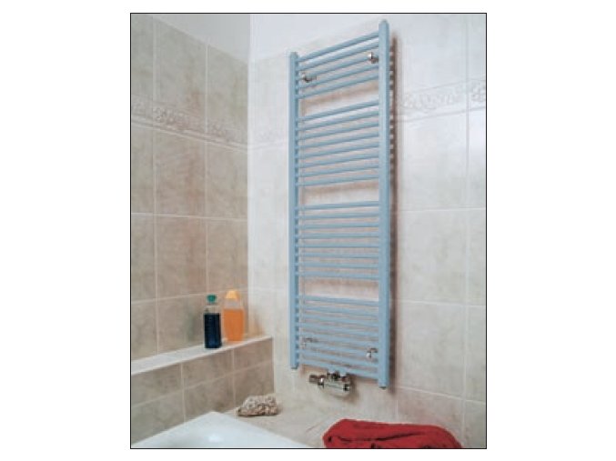 KLCM 1820.450 koupelnový žebřík 182/45 cm bílý, rovný, středové připojení