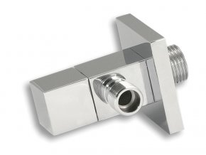 NOVASERVIS CF3007/10 designový hranatý rohový ventil 1/2" / 3/8"