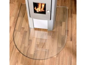 LB 21.02.881.2 sklo pod kamna 8mm, 100x100cm, tvar oblouk