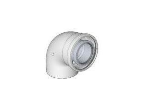 KOUŘ B52100008 koaxiální koleno 60/100/90°mm pro odvod spalin kondenzačních kotlů