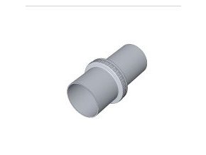 KOUŘ B52104117 závěsná objímka pro průchod vložky 83/75mm komínovým poklopem pro odvod spalin kondenzačních kotlů