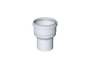 KOUŘ B52105410 centrický přechod 60/80mm do patního kolena pro odvod spalin kondenzačních kotlů