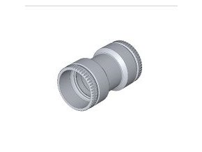 KOUŘ B52104115 šroubovací spojka pro komínovou vložku 83/75mm pro odvod spalin kondenzačních kotlů