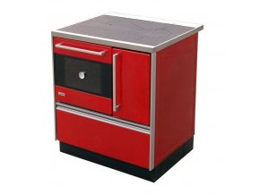 MBS Royal 720 Plus Eco 12021367 kuchyňský sporák s troubou, levý červený