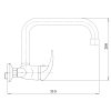 NOVASERVIS METALIA 55035.0 dřezová baterie 100mm s horním ramenem, chrom