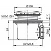 RAVAK PROFESSIONAL 90 CHROM sifon pro sprchové vaničky