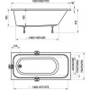 RAVAK CHROME 170/75 akrylátová vana KONCEPT CHROME