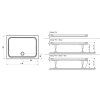 RAVAK GIGANT PRO CHROME 110/80 obdélníková sprchová vanička 110/80cm, úmělý mramor KONCEPT CHROME