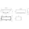 RAVAK CLASSIC 170/70cm akrylátová vana KONCEPT CLASSIC