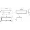 RAVAK CLASSIC 120/70cm akrylátová vana KONCEPT CLASSIC