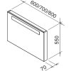 RAVAK CLASSIC ZRCADLO 800x70x550mm bílé - KONCEPT CLASSIC
