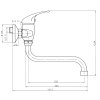 TITANIA IRIS 92070/T.0 dřezová a umyvadlová baterie 150mm chrom