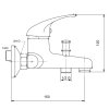 NOVASERVIS METALIA 55024.0 vanová baterie 100mm, vč. kompletu, chrom
