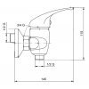 NOVASERVIS METALIA 55060.0 sprchová baterie 150mm vč. kompletu, chrom