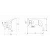Novaservis Sprchová baterie 150 mm Metalia 55 chrom 55061,0