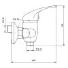 NOVASERVIS METALIA 55064/1.0 sprchová baterie 100mm chrom