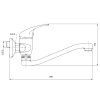 NOVASERVIS METALIA 55070.0 dřezová baterie 150mm, chrom