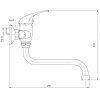 NOVASERVIS METALIA 55074/T.0 dřezová baterie 100mm chrom