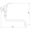 NOVASERVIS METALIA 55075.0 paneláková baterie 100mm vč. kompletu, chrom