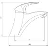 NOVASERVIS METALIA 57002/1.0 větší umyvadlová stojánková baterie chrom