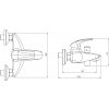 NOVASERVIS METALIA 57020/1 vanová baterie 150mm chrom