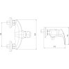 NOVASERVIS METALIA 57065.0 sprchová baterie 100mm vč. kompletu, chrom