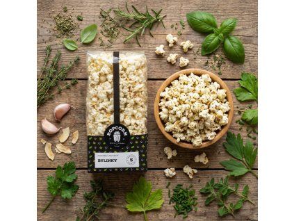 Bylinkový popcorn