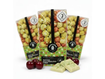 Matcha bílá čokoláda a višeň