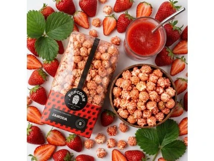 Jahodový popcorn