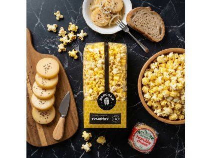 Tvarůžkový popcorn