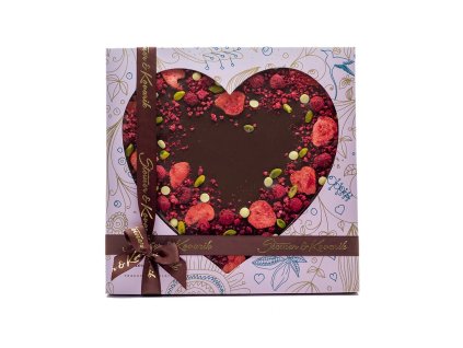 1521 velke zdobene srdce z horke cokolady