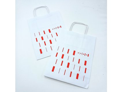 Papírová taška  s krouceným uchem  (18 x 8 x 24 cm)